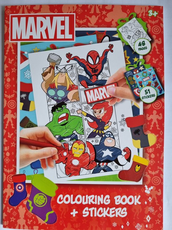 Livre de coloriage Spiderman Marvel avec autocollants pour enfants -  créatif avec... | bol