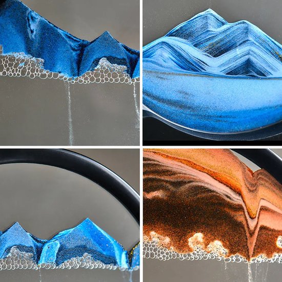 Image d'art de sable mobile Décor d'océan, mouvement liquide de paysage de  mer profonde