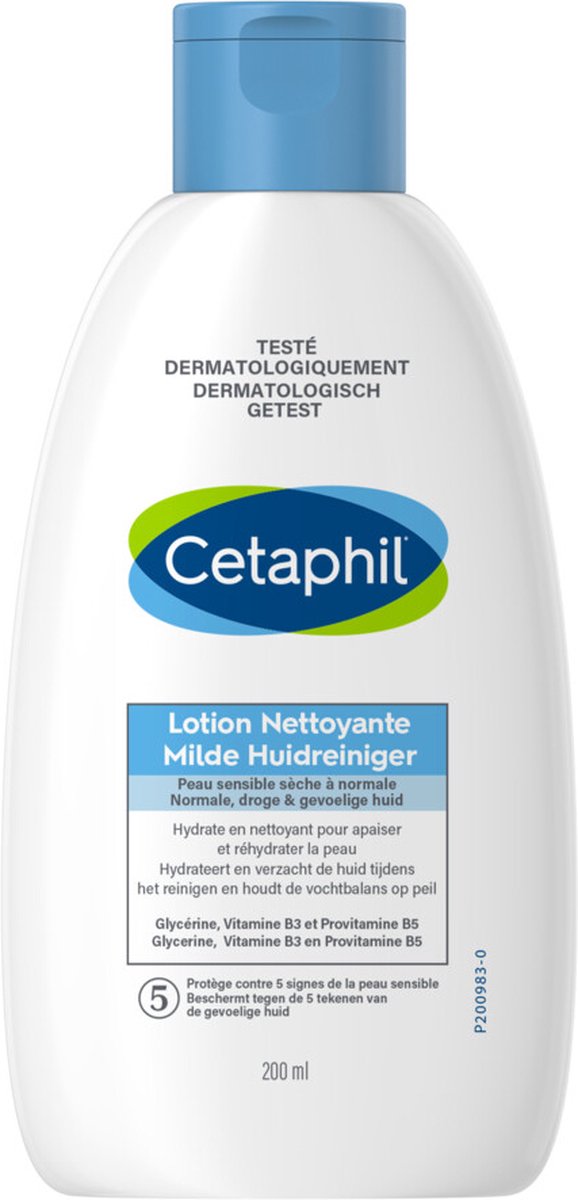 Cetaphil Milde Huidreiniger Zeepvrij - 2 x 200 ml - Voordeelpakket