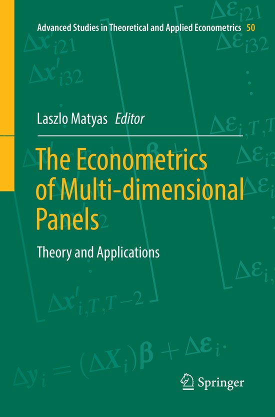 Advanced Studies in Theoretical and Applied Econometrics50-T ... - cover