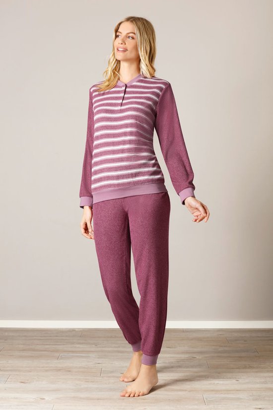Pyjama femme en éponge chaude Hajo Rose Taille 48/50 bol