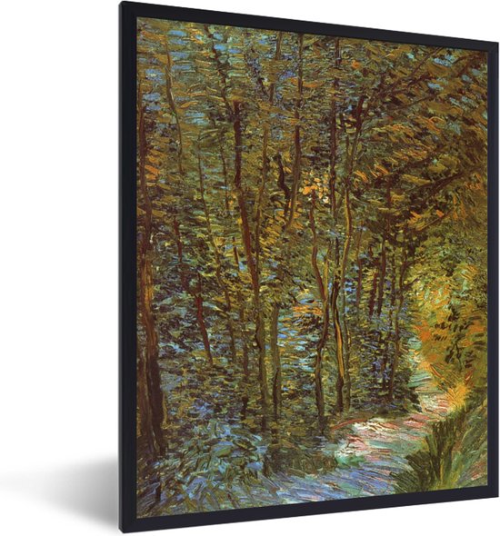 Fotolijst incl. Poster - In het bos - Vincent van Gogh - 30x40 cm - Posterlijst