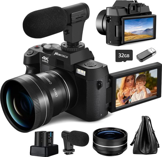 Monitech Digitale Camera 4K Compact