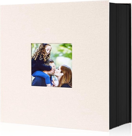 Album photo 6x4, extra grand, peut contenir 1000 photos, pochettes,  couverture en lin