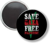 Button Met Magneet - Save Gaza Free Palestine - NIET VOOR KLEDING
