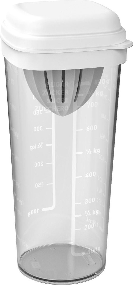 Goedkoopste Rotho - shaker met pers - 1 l - loft wit