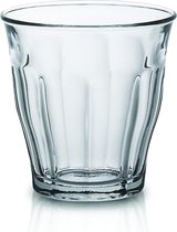 Picardie Six drinkglas, waterglas, sapglas, 160 ml, glas, transparant, 6 stuks