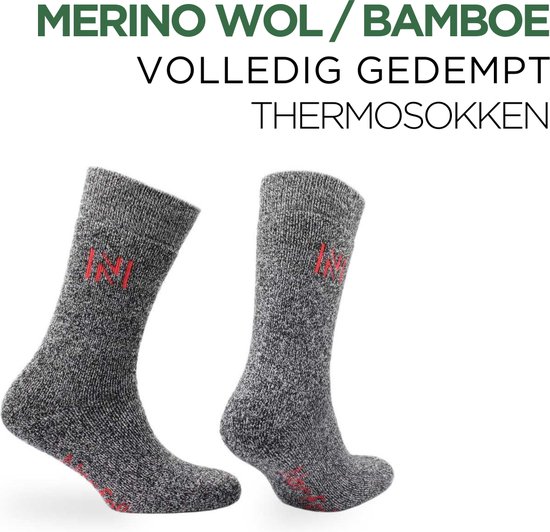 Norfolk / Outdoor / Merinowol en Bamboe Thermische, Volledige Demping Sokken/ Gabby / / / Unisex