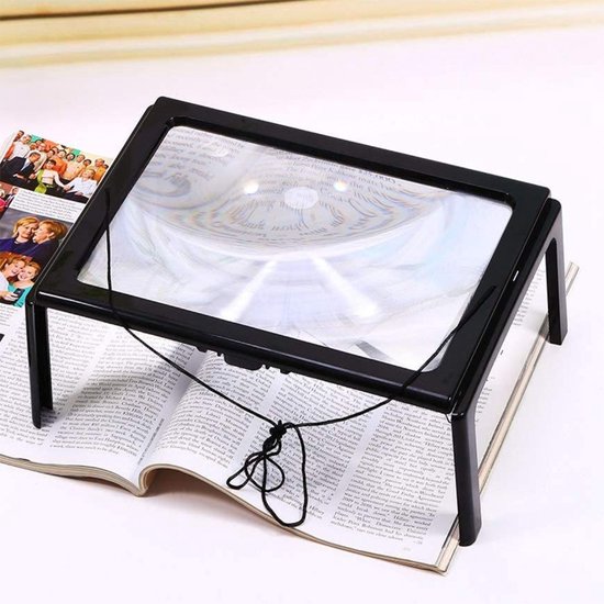 Vergrootglas met LED Lampje - 8 cm - Compact - draagbaar - Handvergrootglas - loep - warenhuis