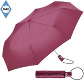Bol.com Fare Mini Paraplu - AOC - Automatisch openen en sluiten - Windproof - Ø97 cm - Polyester/Kunststof/Staal - Bordeaux aanbieding
