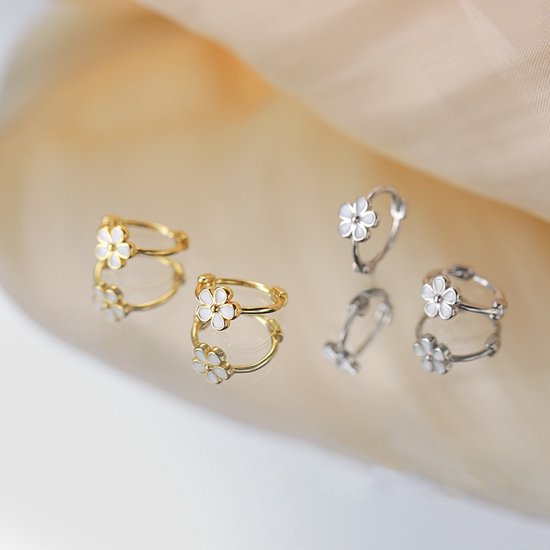Boucles d'oreilles fleurs - Bagues - Marguerites - Fleurs