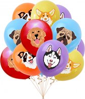 Happy Birthday Dogs verjaardag ballonnen 10 stuks - ballon - hond - decoratie - verjaardag - huisdier - dier