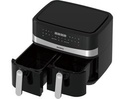 Klausberg 7573 - Dubbele Airfryer XXL - Heteluchtfriteuse - touchscreen - 9Liter - 1750W