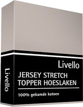 Livello Hoeslaken Jersey topper Stone 160x200/210