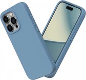 Geschikt voor RhinoShield Apple iPhone 15 Pro SolidSuit Back Cover Hoesje - Tide Blauw