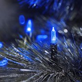 LED mini-lichtketting 80 lampjes blauw buitenverlichting / Binnenverlichting Konstsmide 6020-400 kerstverlichting