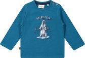 Frogs and Dogs - Shirt met Ijsbeerprint- - Polar Adventure - Blauw - Maat 62 -