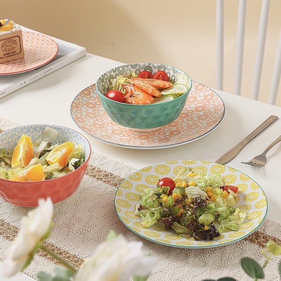 LOVECASA, Series Sweet, 32-delige dinerset, porseleinen ronde