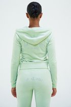 Juicy Couture Arched diamante classic hoodie with pants Blauw M/S