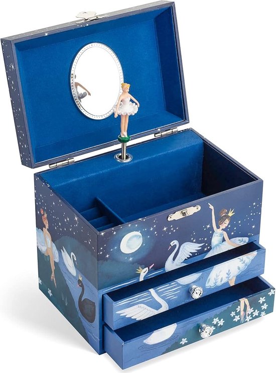 Jewelkeeper - Muzikale Juwelen Opbergdoos Voor Meisjes Met Uittrekbare Lade En Zwarte Ballerina, Ontwerp Little Queen Somewhere Over The Rainbow Melody 5060911390008 Jewelkeeper - Muzikale Juwelen Opbergdoos Voor Meisjes Met Uittrekbare Lade En Zwarte Ballerina, Ontwerp Little Queen Somewhere Over The Rainbow Melody 5060911390008