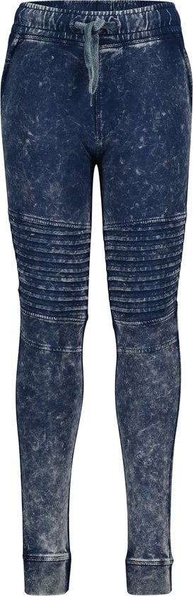 4President jongens joggingbroek Acid Wash Navy - Maat 128