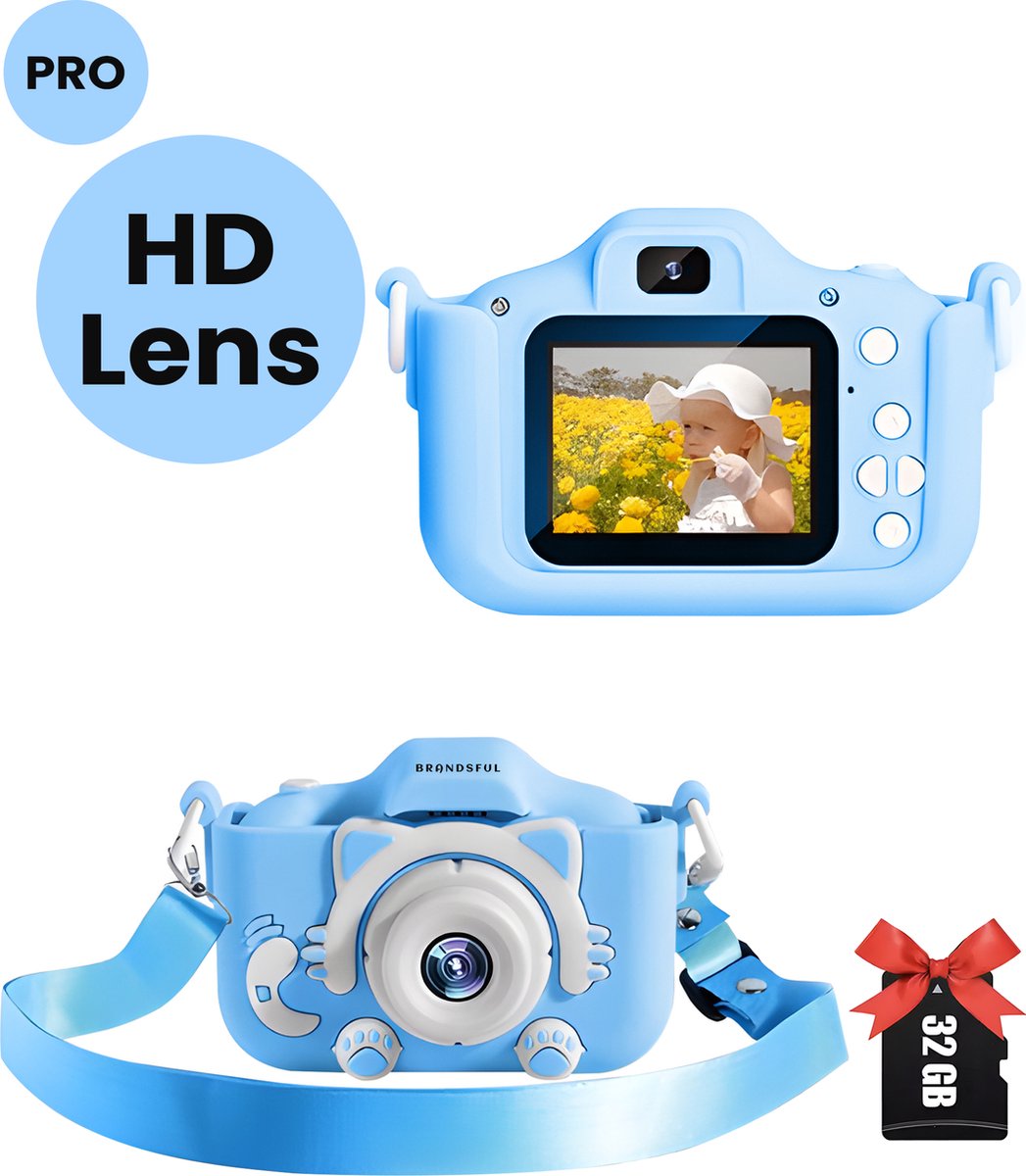 Ushining Instant camera voor kinderen, digitale camera voor kinderen