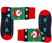 Kerstsokken 36-40 "kerstman met hele dunne benen"-sokken-dames-Kerstmis-Kerst-Gift-kado-cadeau