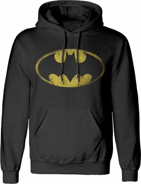 T-shirt Homme DC Comics Batman Logo Distressed - Noir, Coton, Coupe Ample (neuf)