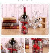Wijnhouder,kerstwijn, Wijn fles decoratie voor kerst,Wijn cadeau verpakking