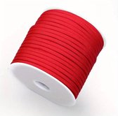 paracord rood - 30 meter - 4mm - 7 core