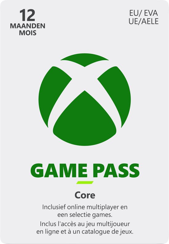 Xbox Game Pass Core - 12 maanden - Xbox Series X|S & Xbox One | bol.com