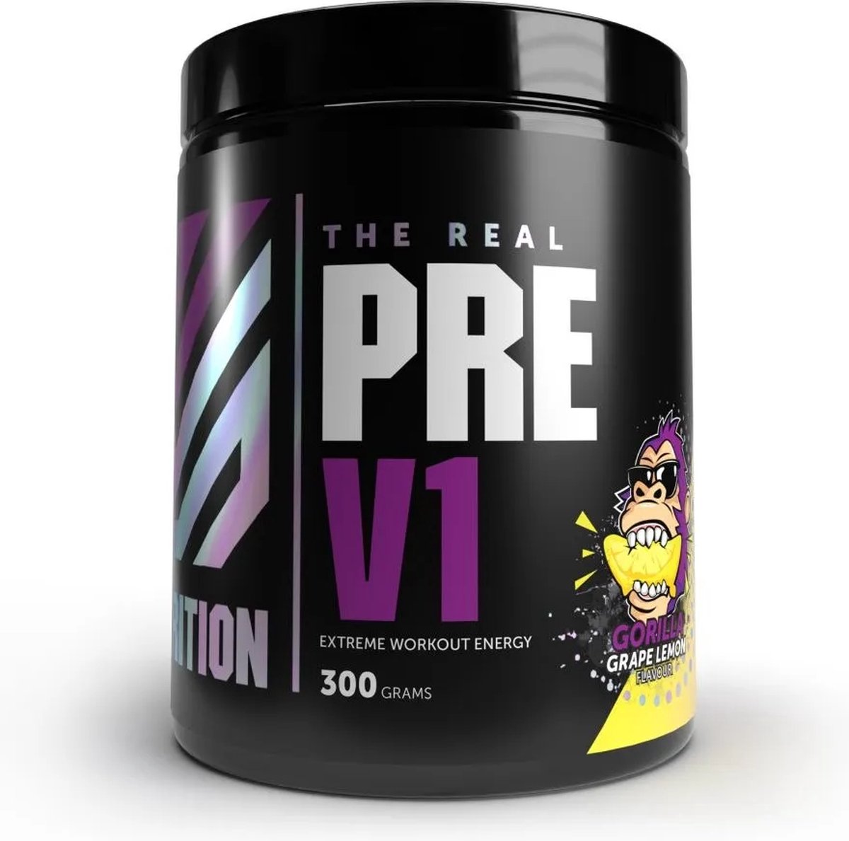 RS Nutrition The Real Pre V1 – Pre Workout – Sportdrank Poeder – Meer Energie & Concentratie – Grape Lemon