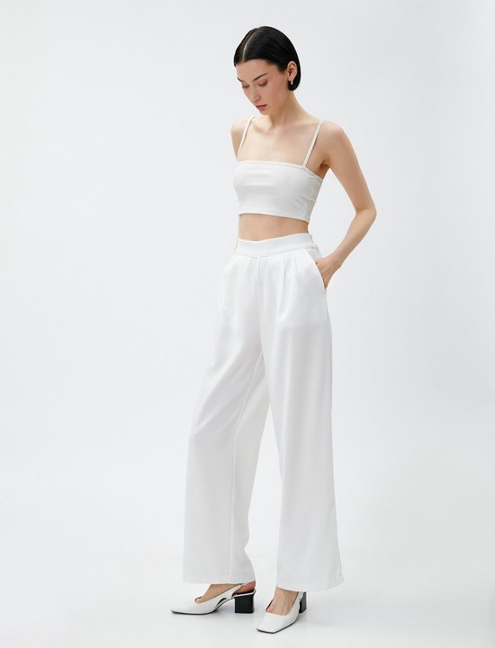 Pantaloni Koton Per Bambina - Vita Elastica, Tasche, Strisce Marine, Cotone E Poliestere - Foto 4