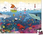 Janod puzzelkoffer Onderwaterwereld - 100 stukjes