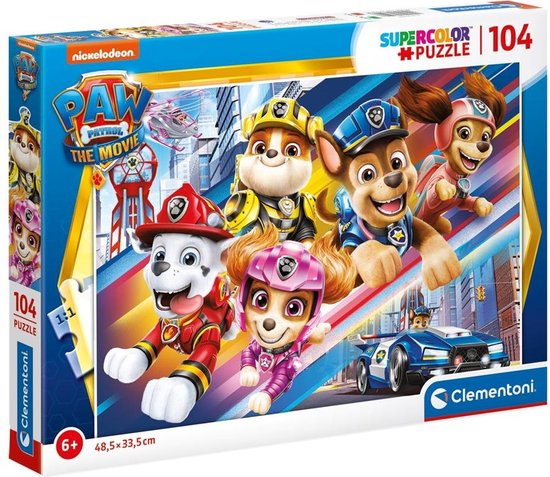 Clementoni Legpuzzel Paw Patrol 48,5 X 33,5 Cm 104 Stukjes