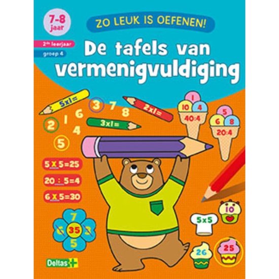 De tafels van vermenigvuldiging 7-8 jaar 2de leerjaar groep 4