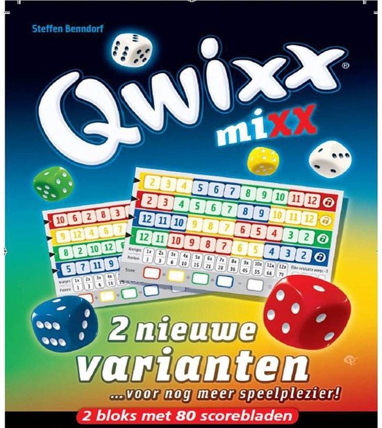 White Goblin Games - Qwixx Mixx Dobbelspel - Uitbreiding - White Goblin Games