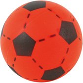 Softbal foam - voetbal print - rood - zacht - 20 cm