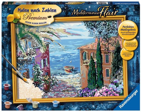 Ravensburger Schilderen op nummer Mediterranean Flair - Hobbypakket | bol