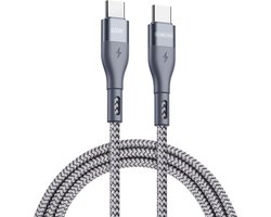 Duzzona 3.25A USB-C naar USB-C Kabel met Power Delivery 65W 3M Grijs