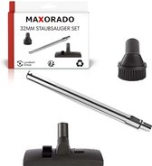 Maxorado 32mm stofzuigerbuis combinatie mondstuk stofborstel set reserveonderdelen geschikt voor Electrolux Nilfisk Numatic Fam AEG Privileg Progress buis stofzuiger DN32 Kärcher 6.906-211.0 FAK302 6.907-467.0 32 mm