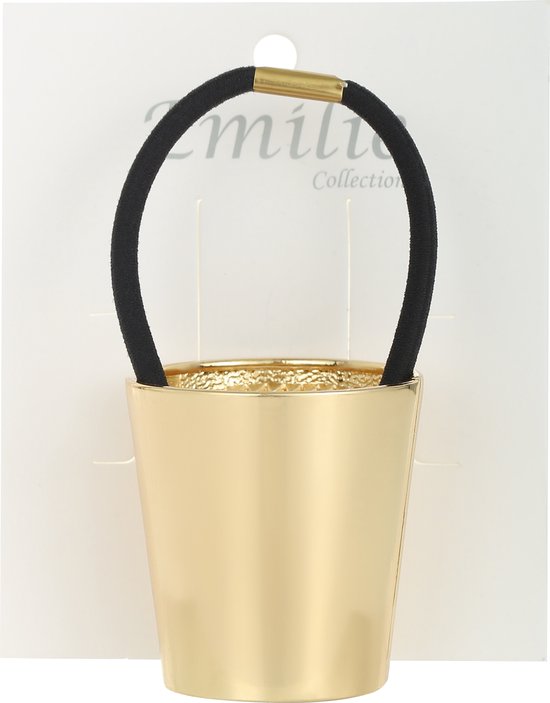 Fliex à cheveux - manchette de hair en métal - support de queue de cheval - or