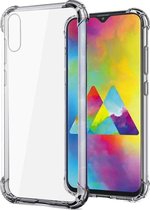 LuxeBass Siliconen hoesje geschikt voor Samsung Galaxy A50 - Transparant - Antishock - Bumper case - telefoonhoes - gsm hoes - telefoonhoesje