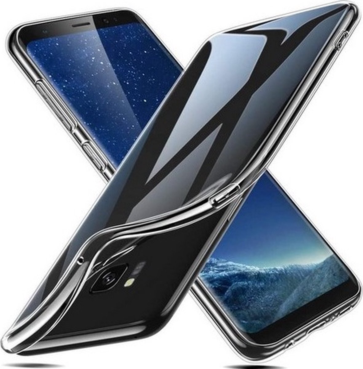 LuxeBass Hoesje geschikt voor Samsung Galaxy S8 Soft TPU hoesje Silicone Case