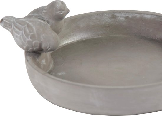 Steingarten Art Deco Stil Blattrebe Detailliert Vogelbad Statue