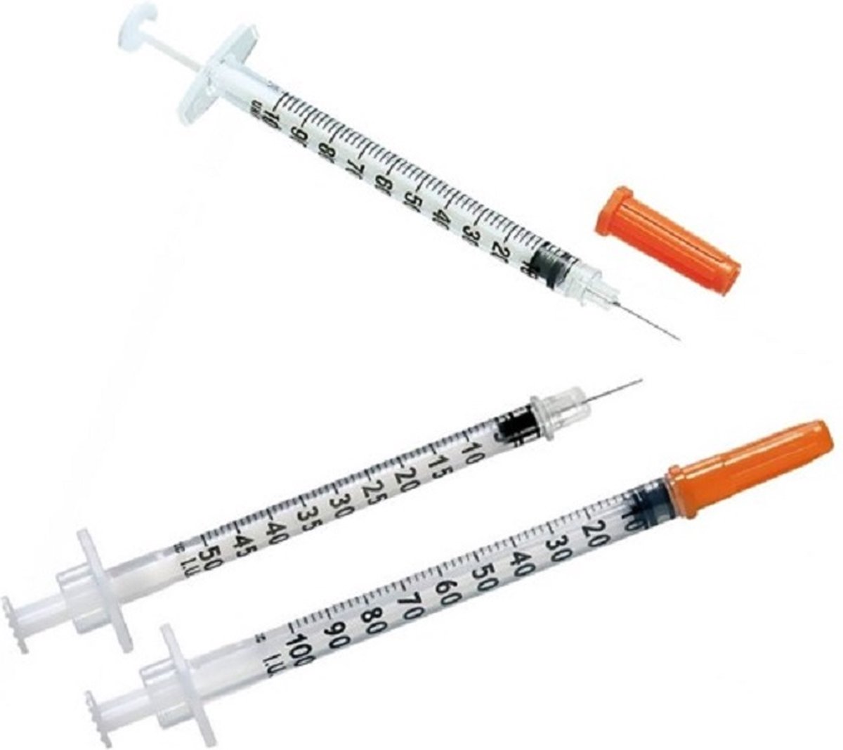 Goedkoopste BD Microfine Insulinespuit 1 ml met naald 0,33mm x 12,7 mm - 10 stuks - injectiespuit met naald - 29G