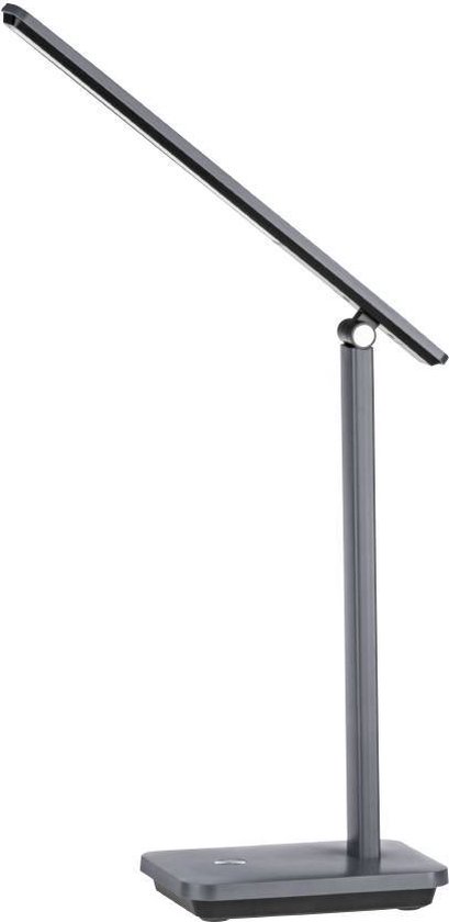 EGLO Iniesta Lampe de table - LED - 35 cm - Grijs/ Zwart/ Wit - Dimmable