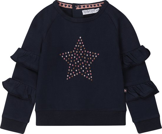 Dirkje - Meisjes sweater - Navy- Maat 62