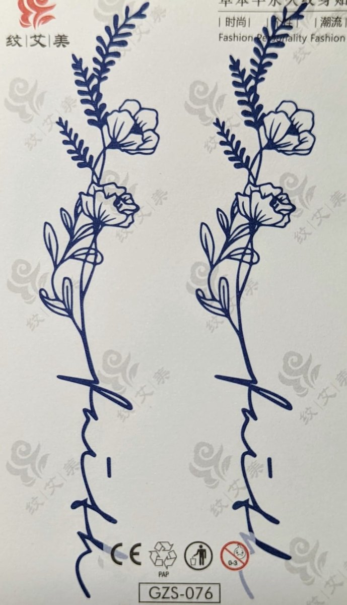 Semi-permanente tatoeage - Bijna original - Makkelijk in gebruik - Kool - Sexy - Waterbestendig - Mooie ontwerpen - Natuurlijk Veganistisch - Niet-toxisch – Duur tot 10 a 15 dagen - Door idereen te gebruiken.- A3