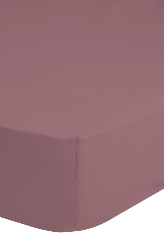 Perfecte katoen/satijn hoeslaken roze - 160x200 (lits-jumeaux) - subtiele glans - hoogwaardig en luxe - zeer zacht - rondom elastiek - hoge hoeken - optimaal slaapcomfort